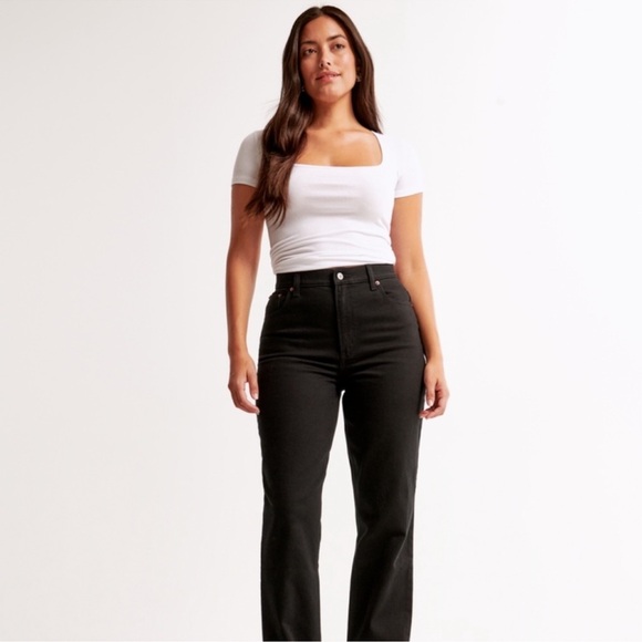 Abercrombie & Fitch Denim - Abercrombie & Fitch Black Straight Leg Jeans